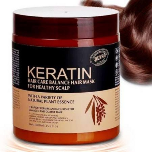 KERATIN HAIR MASK BRAZIL NUT FOR HEALTHY SCALP